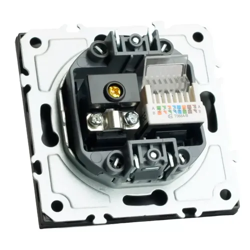 Розетка PC+TV ЭМИЛИ черный RST00-5106-05