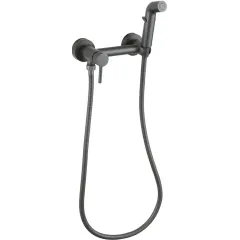 Душ гигиенический FRUD R7503-9 со смесителем, оружейная сталь