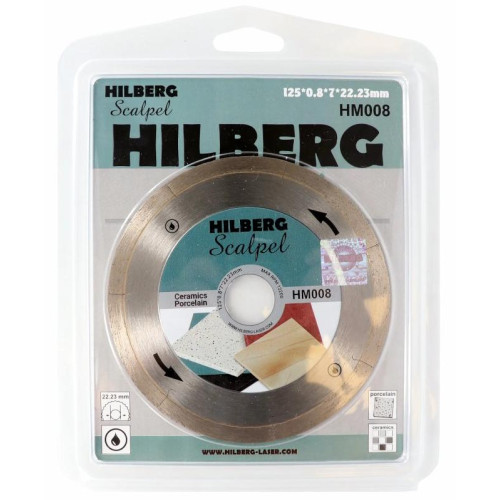 Диск алмазный Hilberg Scalpel 0,8мм 125х22,2мм (HM008)