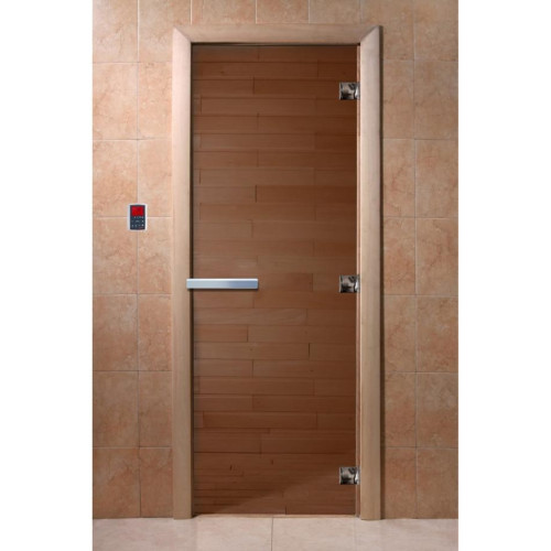 Дверь банная DoorWood 70*180 Бронза(*8)