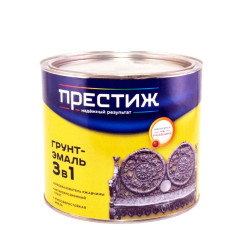 Грунт-эмаль ПРЕСТИЖ по ржавчине черная 1,9 кг