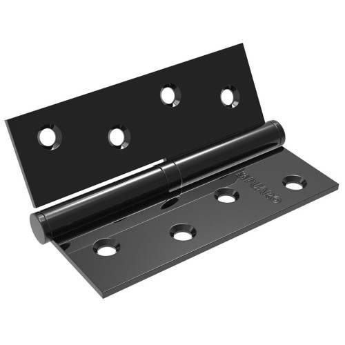 /Петля врезная Fuaro 100*75*2,5  BL/BN черный глянец L (43443)