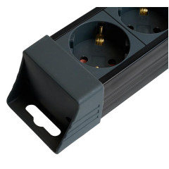 Фильтр сетевой Stekker 4 роз. 16A 1,8м черный HM22-41-02 Techno 50156