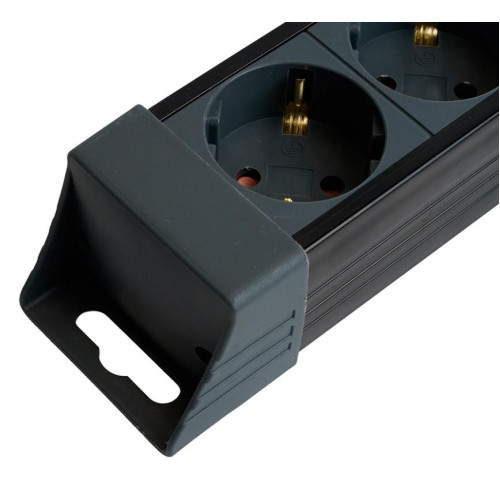 Фильтр сетевой Stekker 4 роз. 16A 1,8м черный HM22-41-02 Techno 50156