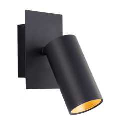 Светильник настенный EUROSVET 20066/1 черный/золото(3м2)