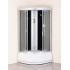 Душевая кабина EVA GOLD 90х90см выс. поддон, чёрное заднее стекло, F902BS (3кор.)