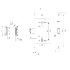 Защелка магнитная FUARO MAGNM96WC-50 (M96WC-50) SSG сатинированное золото (46519)