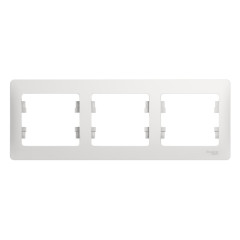 Рамка 3-пост.GLOSSA белый GSL000103 (458690)