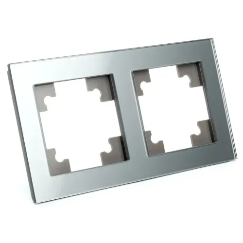 Рамка 2-пост Катрин серебро PFR00-7002-03