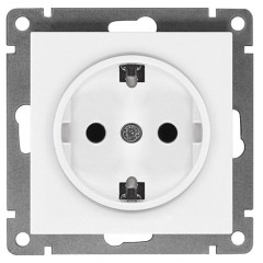 Розетка 2P+Е Universal Афина 16А бел.А0028