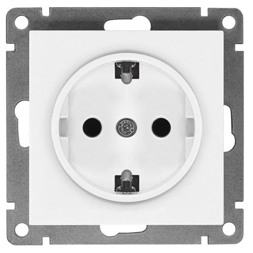 Розетка 2P+Е Universal Афина 16А бел.А0028