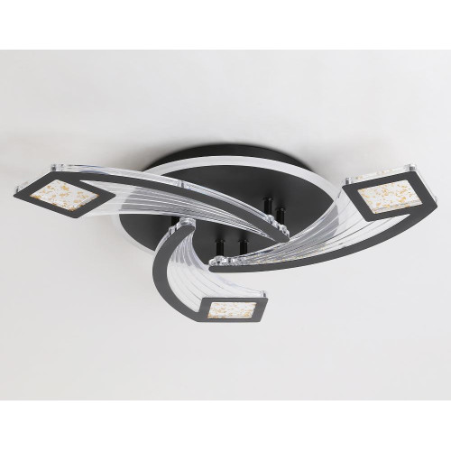Светильник AMBRELLA FA4477/3 BK 62W(4650lm) 2000K-4000K-6000K d560 ПДУ, черный