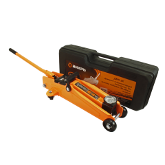 Домкрат подкатной ВИХРЬ ДМК-2К (2 т, 135-385 мм, в кейсе) (73/5/4/1)