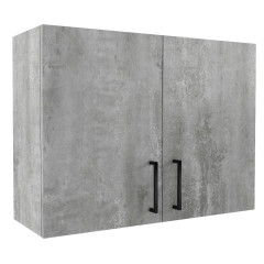 Шкаф навесной EVA GOLD под сушку 80 светлый цемент