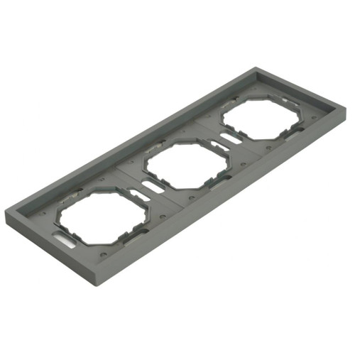 Рамка 3-пост ЭМИЛИ платиново-серый PFR00-5003-10