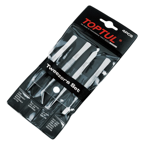 Набор пинцетов TOPTUL 4 шт (JGAA0401)
