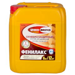 Препарат WOOD MASTER Фенилакс Огнебиозащитный состав 6кг