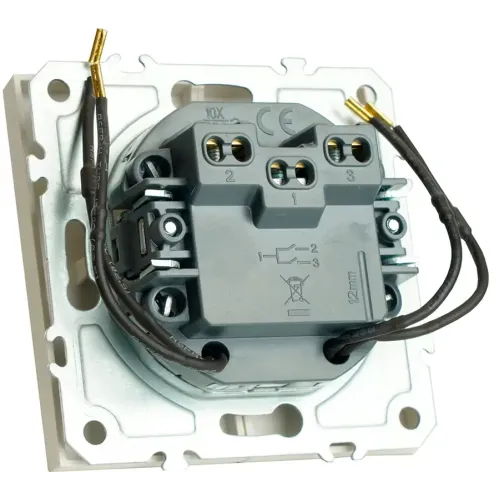 Выключатель 2-кл ЭМИЛИ с подсветкой белый RSW10-5102-01