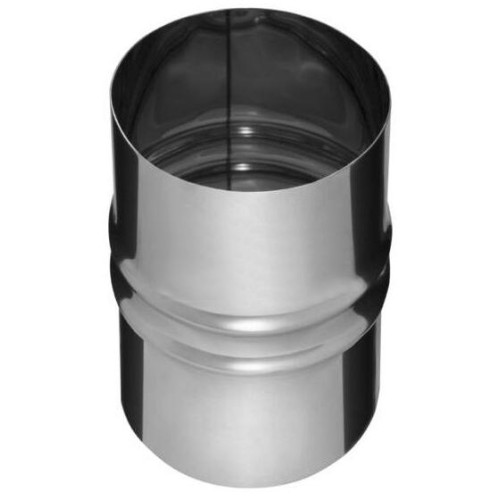 Дымоход адаптер ПП 0,8мм Ф115 нержавеющая сталь (Феррум)