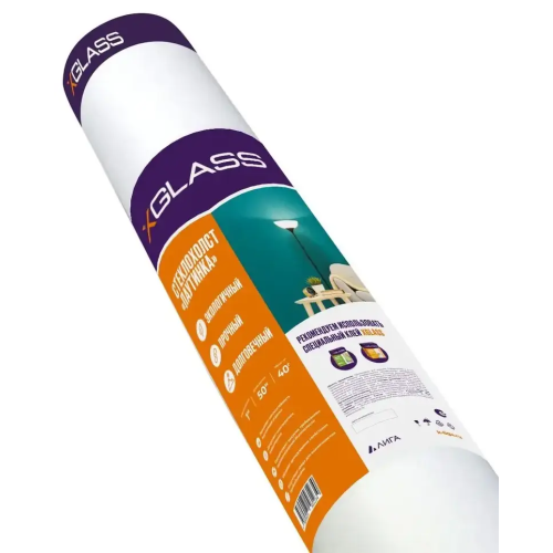 Стеклохолст X-GLASS (паутина) 1м*50м 40г/кв.м