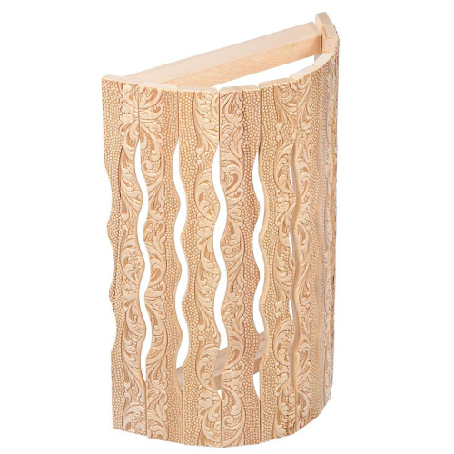 Абажур угловой Цветы липа 31*9*22см 