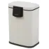 Ведро для мусора 6л нерж.сталь, прямоуг, белое Y4-8666 (479315)