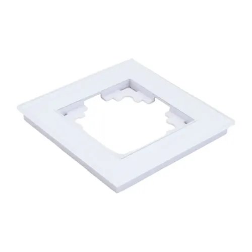 Рамка 1-пост Катрин стекло белый GFR00-7001-01