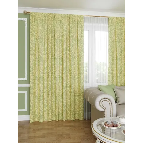 Портьера Ле-Гранд Вензель 150*260 мята