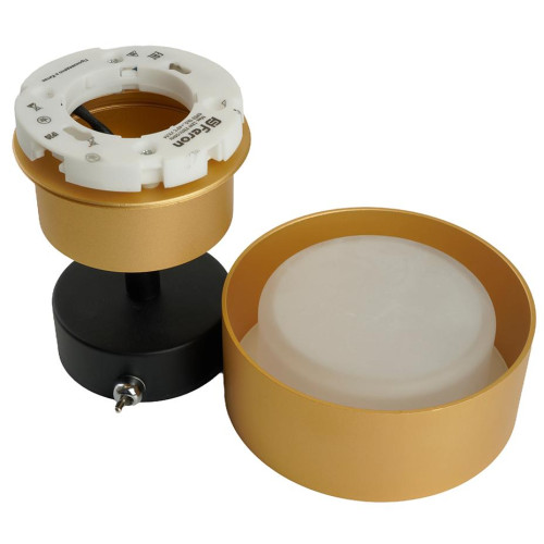 Светильник накладной FERON HL3670 AURA GX53 золото(48414)