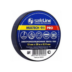 Изолента ПВХ 15мм х 20м черная SAFELINE (18728)
