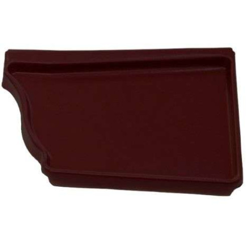 Водосток Vortex (RAL 8017) Заглушка правая 127мм