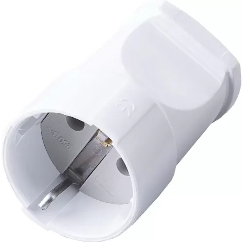 Розетка 2P+E 16А на кабель белая STEKKER PST16-40-200 328
