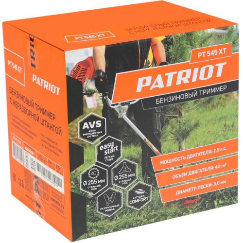 Триммер бензо PATRIOT PT545 XT (неразб. штанга) (*20)