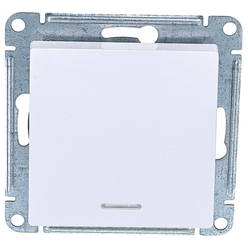 Переключатель 1-кл AtlasDesign бел.с подсветкой SchE ATN000163