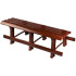 Скамейка СТАНДАРТ ПЛАСТИК 120*40*42см шоколад (217515)