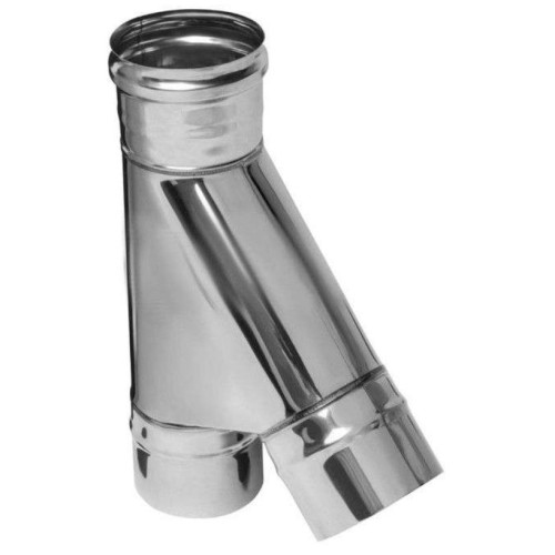 Дымоход тройник-К 0,5мм 135гр Ф120 нержавеющая сталь (Феррум)