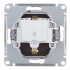 Розетка 2P+E AtlasDesign IP20 карбон шторки, крышка SchE ATN001046