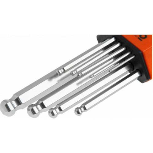 Набор ключей шестигранных PRO STARTUL 1,5-10мм 9шт длинн. с шар. (PRO-89209)