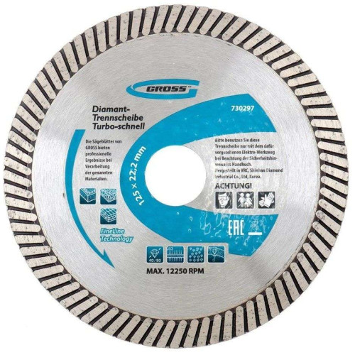 Диск алмазный GROSS 180х22,2мм (730327)