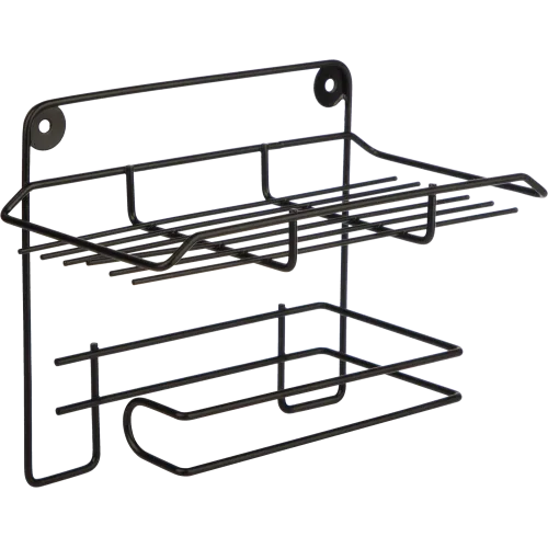 Держатель для туалетной бумаги РЫЖИЙ КОТ с полкой, сталь 109118 (948842)
