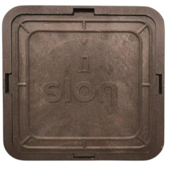 Люк ПП квадратный Slon 1,5т 400*350*60 коричневый