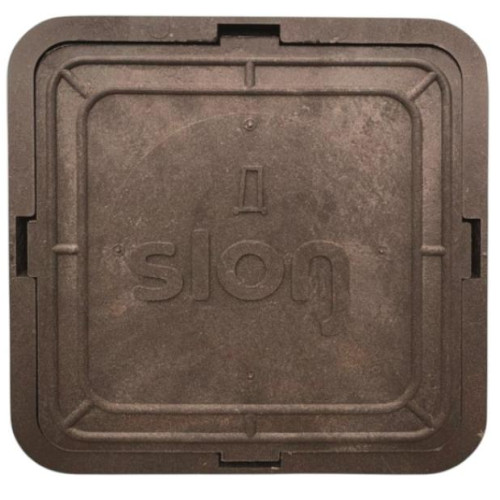 Люк ПП квадратный Slon 1,5т 400*350*60 коричневый