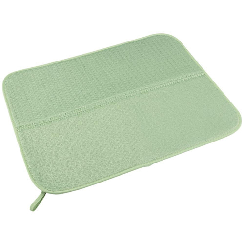 Коврик для сушки посуды РЫЖИЙ КОТ SKANDI зеленый 45х35 см (259119)