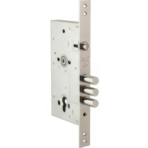 Замок врезной б/руч. KALE ЗВ-252/R w/b никель (тех. компл.)(12437)