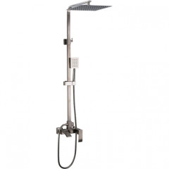 Душевая стойка FRAP F24803 нерж. сталь, сатин