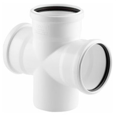 Крестовина кан. БЕЛАЯ РТП 1-плоск ф 110/110/110х90°