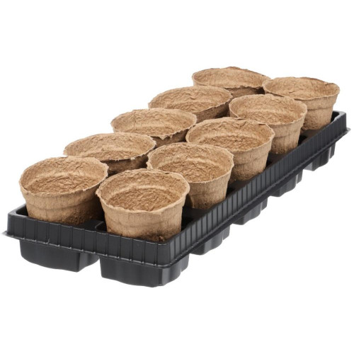 Набор для рассады ГазонCity 10 торфяных горшочков с поддоном (464333)