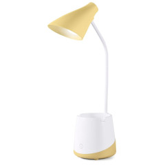 Лампа настольная DE564 желтый/белый