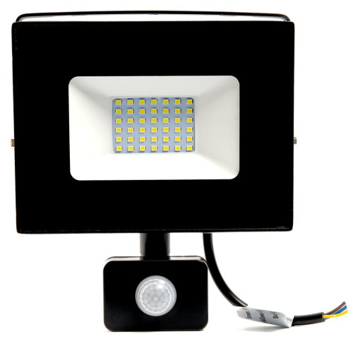 Прожектор (LED) 50Вт 4750лм дневн. 6400К IP65 Feron с датчиком движения LL-908