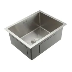 Мойка нерж. врезная GAPPO 50х40х21,5 см тол. 3 мм, сатин (сифон, коландер) GS5040